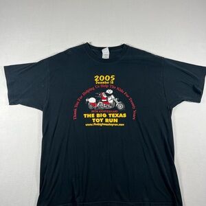 2005 The Big Texas Toy Run Motorcycle Biker T-shirt Men’s Size XL